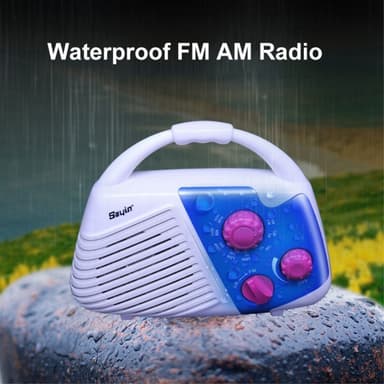 Vedenpitävä kylpyhuonesuihku AM FM-radio paristokäyttöinen kaiutin