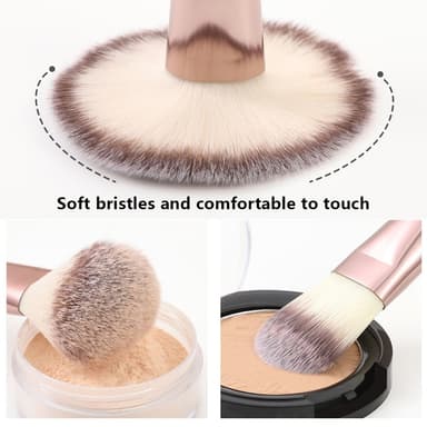 BANFI 7kpl Eyeshadow Foundation -huulimeikkisivellinsarja laatikolla