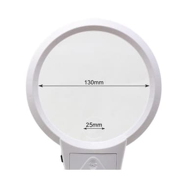 Taitettava pöytätyyppinen LED-suurennuslasi 130mm 2.5X 5X suurennuslasi