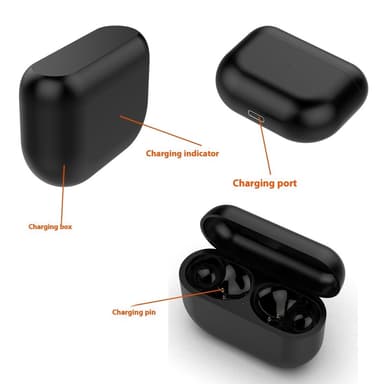 Jabra Elite 8 / Elite 8 Activ -nappikuulokkeille Latauslokero Latauskaapeli