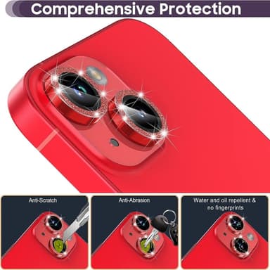 iPhone 15 / 15 Plus Ring Circle Lens -elokuvasetti Glitter