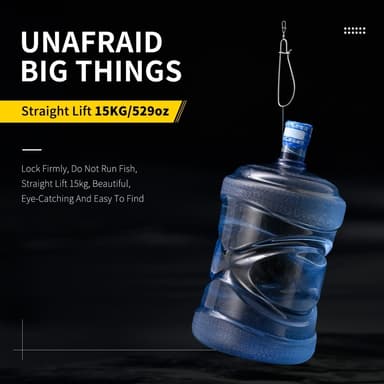 LEO Fishing Stringer Clip ruostumattomasta teräksestä Fishing Stringer Clip 7 napsautuksella