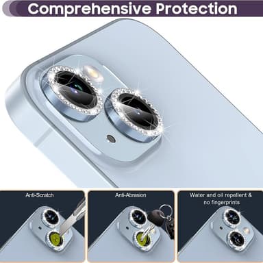 iPhone 15 / 15 Plus Ring Circle Lens -elokuvasetti Glitter