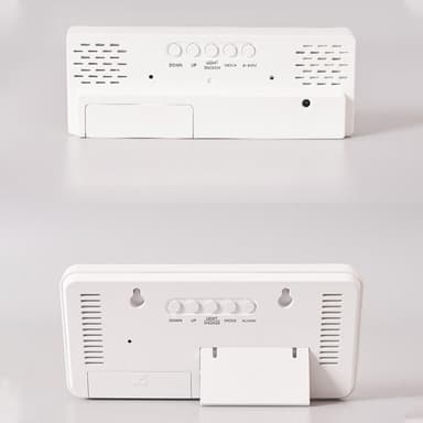 LED-kello Elektroninen digitaalinen herätyskello Värikäs työpöytäkello 12/24H näyttö
