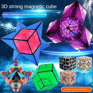 Fidget 6x6x6cm 3D magneettikuution muuttava taikakuution palapeli