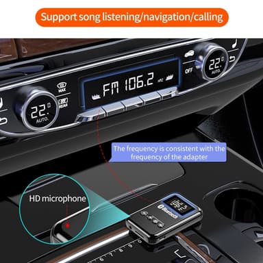 2-in-1 Bluetooth 5.0 -vastaanotin lähetin RCA 3,5 mm AUX FM-sovitin