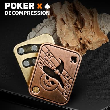 Fidget Spinner stressinpoistomagneettinen sensorinen - Poker Fidget Slider