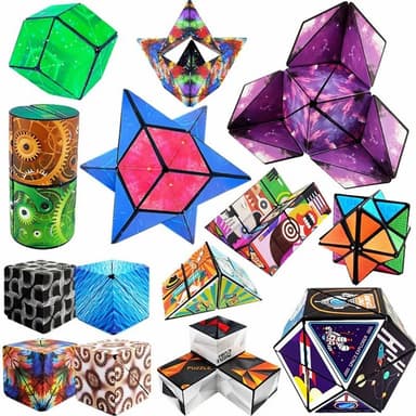 Fidget 6x6x6cm 3D magneettikuution muuttava taikakuution palapeli