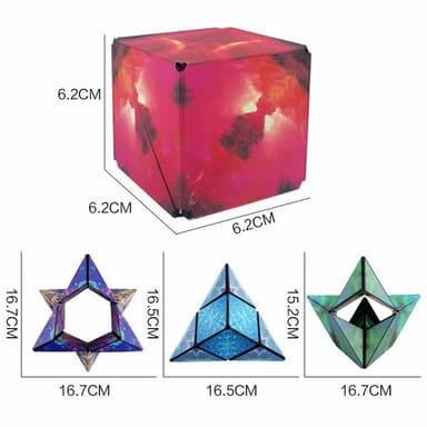 Fidget 6x6x6cm 3D magneettikuution muuttava taikakuution palapeli