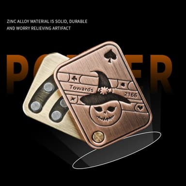 Fidget Spinner stressinpoistomagneettinen sensorinen - Poker Fidget Slider