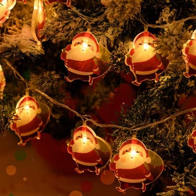 1,5 m 10 LED-valot Joulupukin Valonauha Koriste - Joulupukki