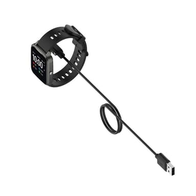 Realme Watch 3 Smart Watch laturi USB-magneettinen latausalusta 1m kaapelilla - musta