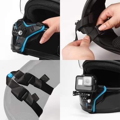 4-in-1-moottoripyöräkypäräkiinnitys GoPro Insta 360 Sessionille
