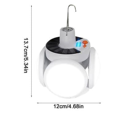 Solar Camping Lantern Lamp Teltta Ladattava kaukosäädin