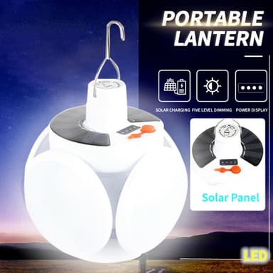 Solar Camping Lantern Lamp Teltta Ladattava kaukosäädin
