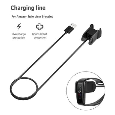 Amazon Halo View 1m USB-latauskaapelin teline - musta