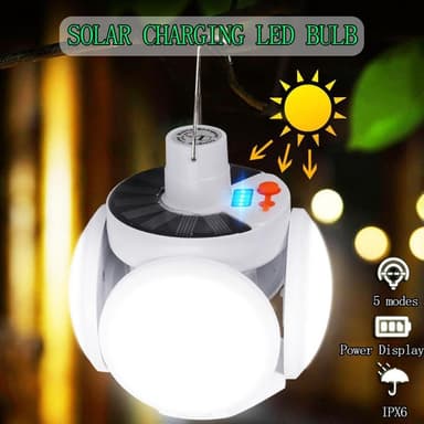 Solar Camping Lantern Lamp Teltta Ladattava kaukosäädin
