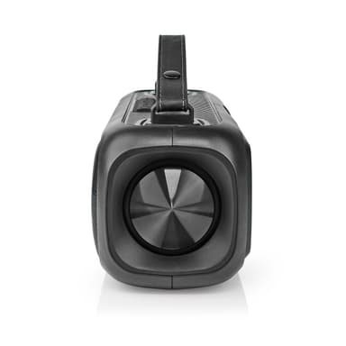 Nedis Bluetooth® Party Boombox | 4.5 tuntia | 2.0 | 45 W | Median toisto: AUX / USB | IPX5 | Linkitettävä | Kantokahva | Juhlavalot | Musta
