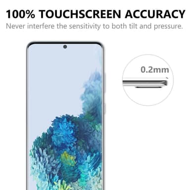 Samsung Galaxy S20 kirkas karkaistu lasi koko puhelimen näyttö