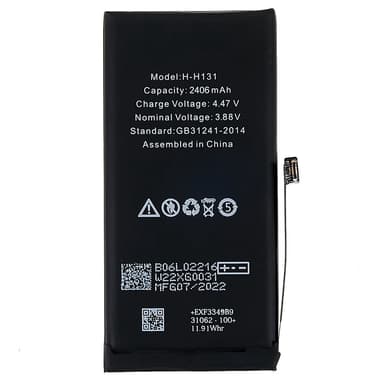 iPhone 13 Mini 3.88V 2406mAh ladattavalle Li-polymeeriakulle
