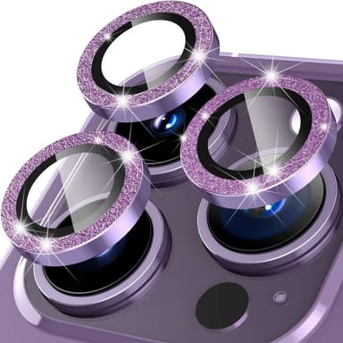 iPhone 15 Pro / 15 Pro Max Ring Circle Lens -elokuvasetti Glitter
