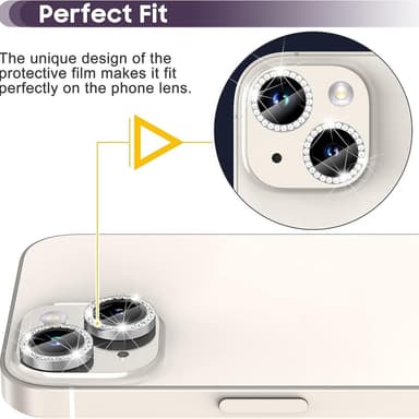 iPhone 15 / 15 Plus Ring Circle Lens -elokuvasetti Glitter
