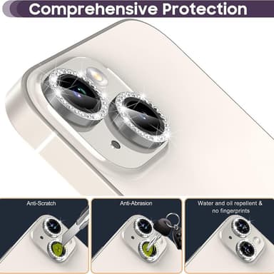 iPhone 15 / 15 Plus Ring Circle Lens -elokuvasetti Glitter