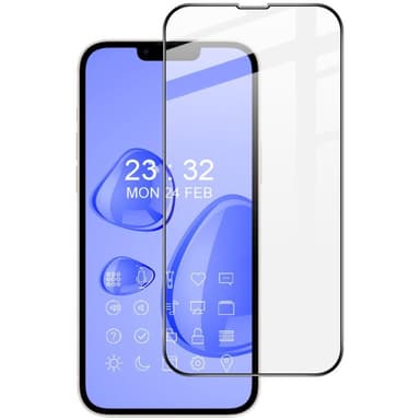iPhone 14 Plus IMAK Pro+ Täysi peittävä karkaistu lasi musta kehys