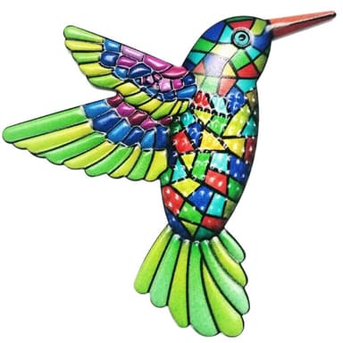 Lintu Hummingbird seinätarra Puutarhakoriste 12x13,5 cm