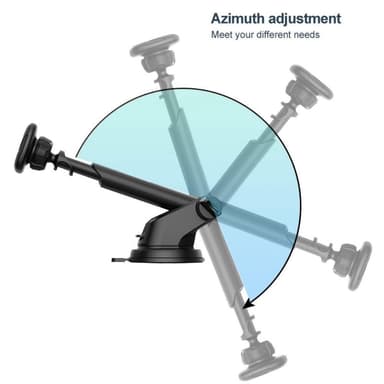 IMAK teleskooppinen magneettinen autotelineen imukupin kiinnike