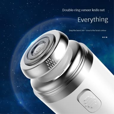 Kannettava miniparranajokone 2 in 1 -nenäkarvojen partaveitsileikkuri