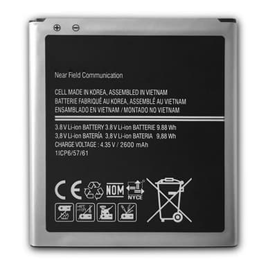Samsung Galaxy J3 (2016) 3.80V 2600mAh litiumioniakun vaihto EB-BG530BBE
