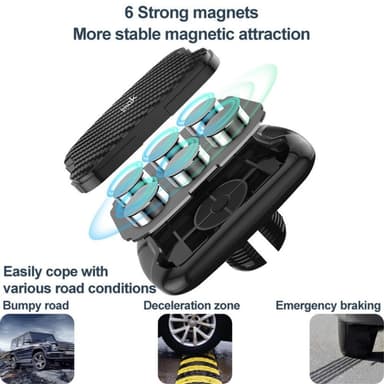 IMAK teleskooppinen magneettinen autotelineen imukupin kiinnike