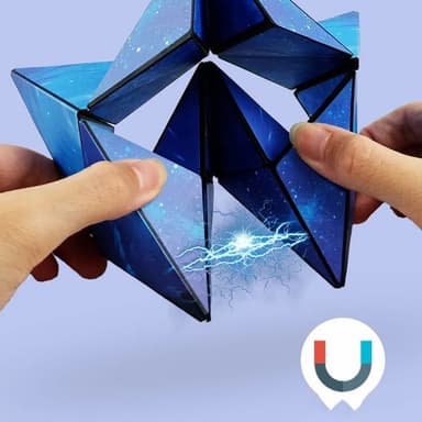 Fidget 3D Magic Cube muunnettavissa oleva palapeli - mekaaninen