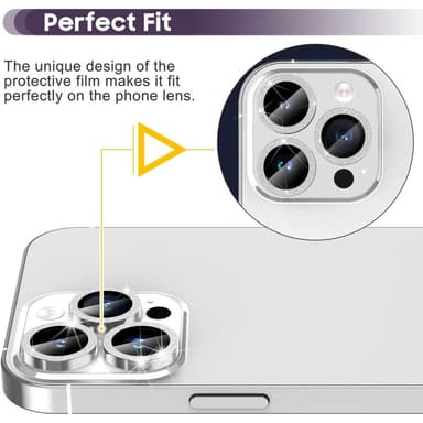 iPhone 15 Pro / 15 Pro Max Ring Circle Lens -elokuvasetti Glitter