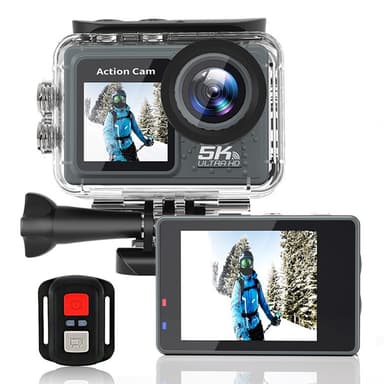 Toimintakamera 24MP 5K Ultra HD 30m vedenpitävä ulkourheilukamera
