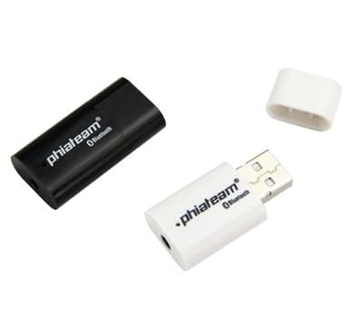 Langaton äänentoisto autossa! Bluetooth-musiikkivastaanotin (valkoinen)