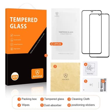 AMORUS 2kpl Xiaomi Redmi 13C karkaistulle lasille