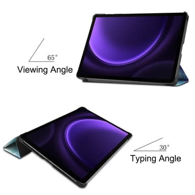 Kolmen taittotelineen älykotelo Samsung Galaxy Tab S9 FE -puhelimelle