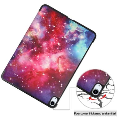 iPad Air 11 (2024) Kotelo Auto Herää / Nuku Kolminkertainen Taittojalusta Tabletin Suoja - Galaxy