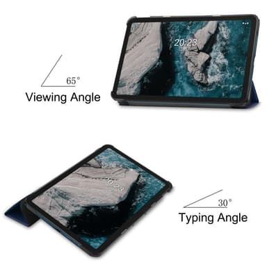 Tablettiteline Slim Fit Suojakuori Nokia T20:lle - Tummansininen