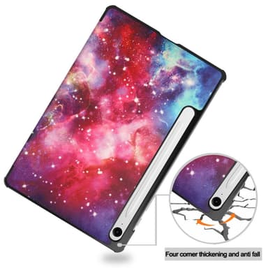 Kolmen taittotelineen älykotelo Samsung Galaxy Tab S9 FE -puhelimelle