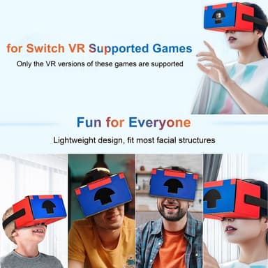 Yhteensopiva Nintendo Switch LCD / OLED VR Glasses Virtual Reality Glasses -lasien kanssa