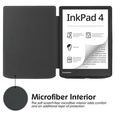 Lukutabletin kotelo Pocketbook InkPad 4 7,8"" PB700 - mustalle
