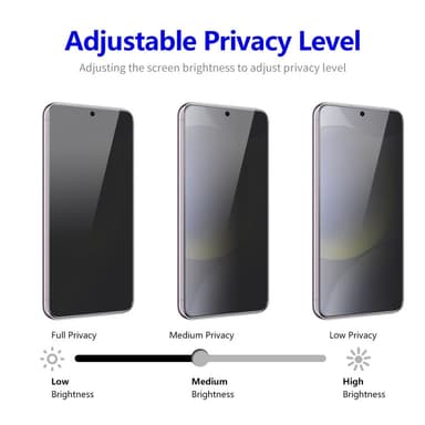 ENKAY Samsung Galaxy S24+ -malliin Anti-Spy -suojakalvo