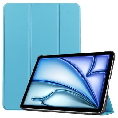 iPad Air 11 (2024) Kotelo Auto Herää / Nuku Kolminkertainen Taittojalusta Tabletin Suoja - Vaaleansininen