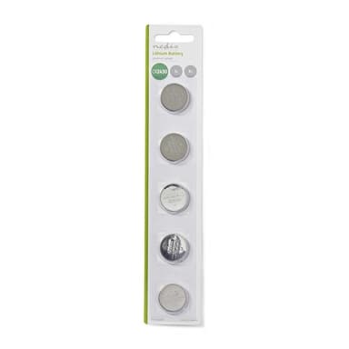 Nedis Litiumnappiparisto CR2430 | 3 V DC | 5 Kpl pakkaus | Hopea