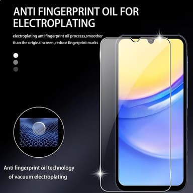 2 kpl. Samsung Galaxy A55 5G:lle Tumma Hartsilasi Näytönsuoja, jossa on Kameran Linssikalvo