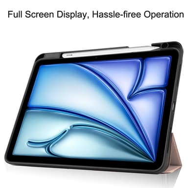 iPad Air 11 (2024) Kolminkertainen Teline Tabletin Suojakuori Kynäpidikkeellä