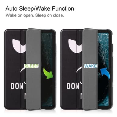Tablettiteline Slim Fit -suojus Nokia T20:lle - Don't Touch Me